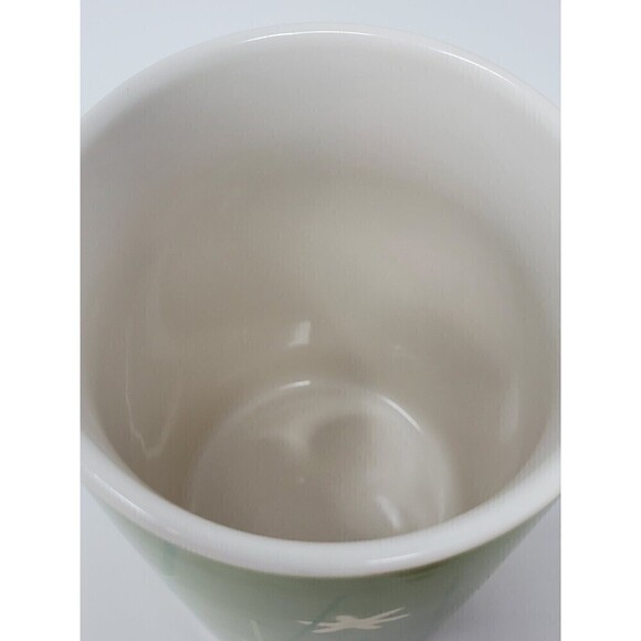 STARBUCKS SET OF TWO COFFEE MUGS 2004 MEADOW SERIES PINK AND GREEN HIS & HERS - Picture 7 of 11